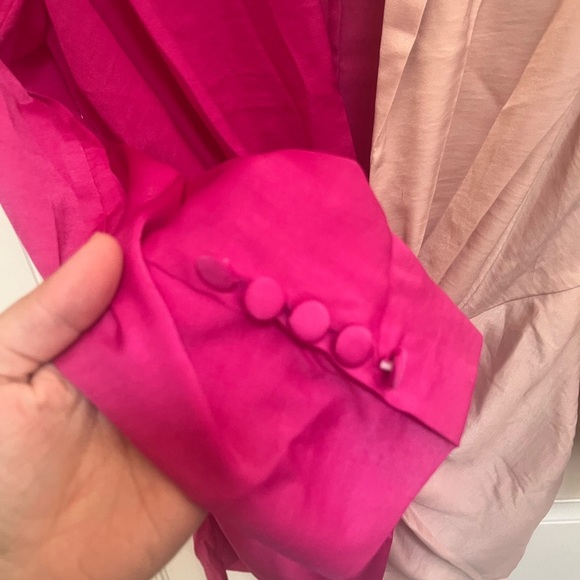 NWT Choosy pink 2 color mini blazer dress twist front size 2 - Picture 4 of 5